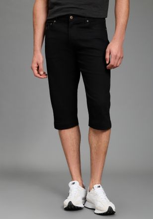 Bruno Banani Jeansbermudas BRUNO BANANI, Herren, Gr. 29, L&auml;nge 32, schwarz, Denim/Jeans, Obermaterial: 98% Baumwolle, 2% Elasthan, unifarben, straight fit kniebede