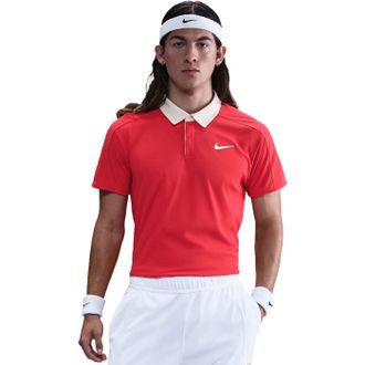 Nike Performance Vest Top Heren (Crimson/Wit)