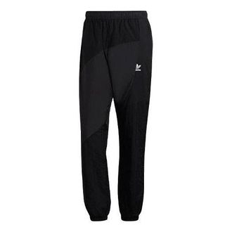 adidas Mens adidas originals Casual Solid Color Splicing Sports Pants/Trousers/Joggers Black HE2953