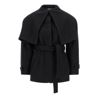 Jacquemus Le Caban Bol&eacute;ro - Dames - Jassen - Zwart - Maat: 2XS Katoen
