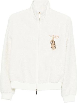 Emporio Armani Faux Fur & Shearling Jackets, female, White, Size: M Emporio Armani Capsule PRE Coats