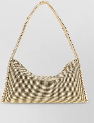Benedetta Bruzziches rhinestone mesh clutch bag