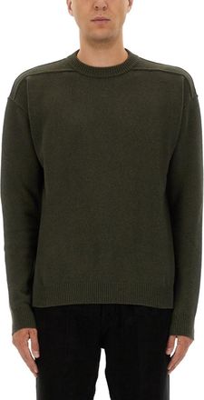 Rick Owens Dark Green Solid Sweaters