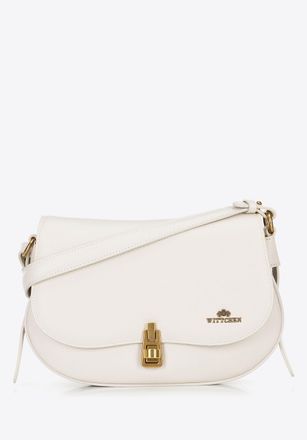 Wittchen Dames schoudertas van natuurleer, cr&egrave;me