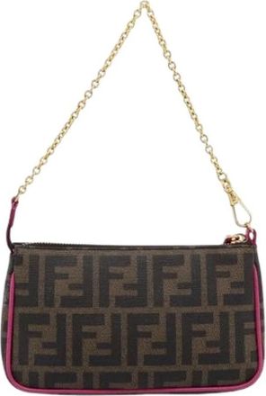 Fendi Pre-owned Vintage Clutch - Dames - Vintage Clutch - Bruin - ONE Size - Vintage