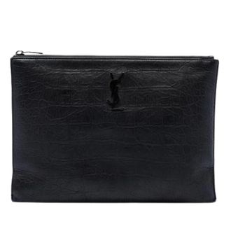 Saint Laurent Pre-owned Borsa a mano con stampa coccodrillo - - Pre-owned - Donna - Nero - ONE SIZE
