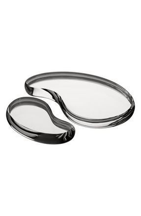 Kosta Boda Tears of Joy Set of 2 Glass Art Pieces in Silver at Nordstrom