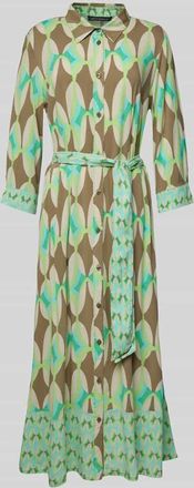 Betty Barclay Midikleid mit Bindeg&uuml;rtel in Oliv, Gr&ouml;&szlig;e 38