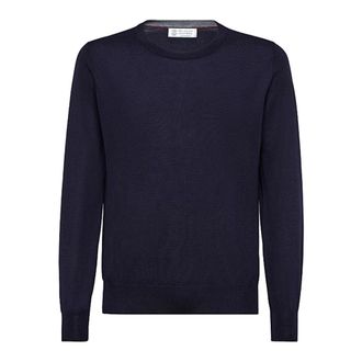 Brunello Cucinelli Uomo, Maglie, Blu, L, new