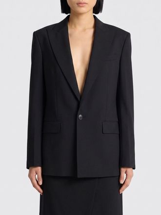 Dsquared2 Blazer cropped monopetto in misto lana con dettagli cut-out