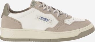 Autry Mens Sneakers Medalist Low Leather Multicolour Leather-Rubber Trainers Leather/rubber