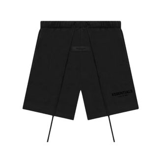 Fear of God Fitness, unisex, Zwart, XL, Katoen, Essentials Sweatshort Stretch Limo