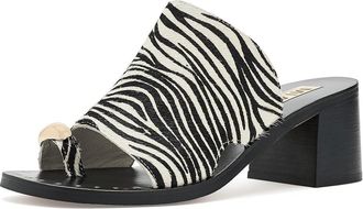 Mia MLE-Nikita-P Womens Dress Sandals Zebra/Black : 7.5 M, Faux Leather