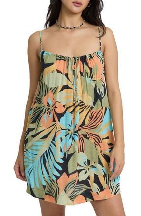 Billabong Beach Song Cover-Up Dress in Green Multi at Nordstrom, Size X-Small