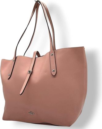 Coach Pink Leather Handbag Shoulder Bag Tote Bag (Pre-Owned)