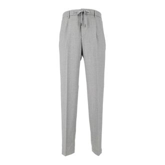 PESERICO Heren, Broeken, Grijs, Maat: XL
