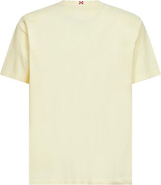 MC2 Saint Barth Mens Pique T-Shirt Bakewell Butter Yellow Cotton T-Shirts And Polos