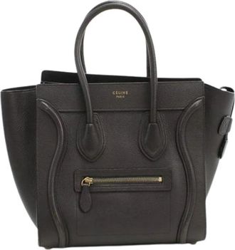 Celine Pre-owned Handbags, female, Black, Size: ONE SIZE Pre-owned Vintage Tote