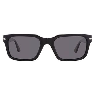 Persol Polarized Dark Grey Rectangular Mens Sunglasses PO3272S 95/48 53