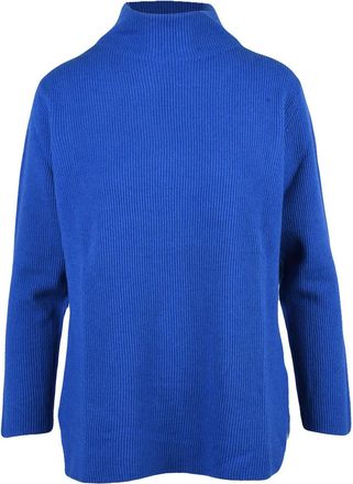 KANGRA Ribbed Knit Sweater With Crater Neck Design