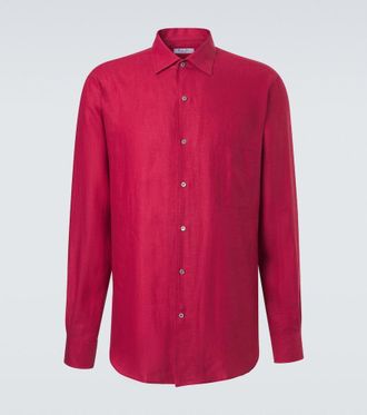 Loro Piana Camisa Andr&eacute; de lino
