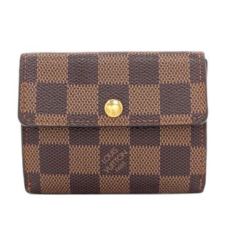 Louis Vuitton Damier Damier Canvas Ebene Damier Canvas Coin Purse/Coin Case (Pre-Owned)