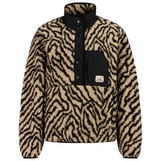 Protest PRTJosey 1/4 Button Top Fleecepullover f&uuml;r Damen | braun