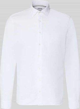 Jake*s Regular Fit Freizeithemd aus Leinen-Mix in Weiss, Gr&ouml;&szlig;e XXL
