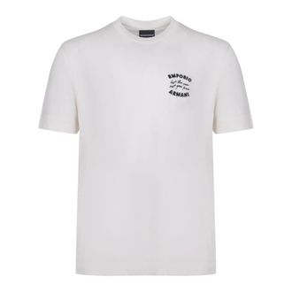 Emporio Armani Witte korte mouw T-shirt Af 12926 - Heren - T-shirts - Wit - L - Tops