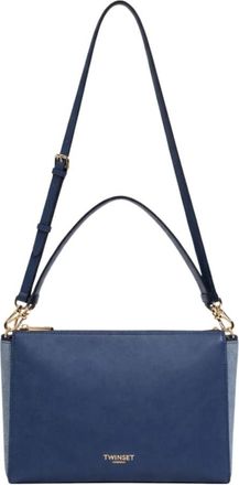 Twinset Tracolla Schoudertas - Dames - Schoudertassen - Blauw - ONE Size - Leer - Tassen
