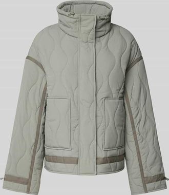 Jake*s Casual Steppjacke mit Eingrifftaschen in Schilf, Gr&ouml;&szlig;e 40