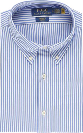 Polo Ralph Lauren Blue Cotton Striped Button-Down Shirt