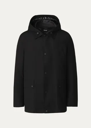 Mackage Mens Alec 3-in-1 Short Balmacaan Coat with Removable Down Liner