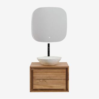 Sklum Set di mobili da bagno in legno di teak Jabari SKLUM