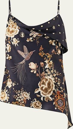 Camilla Flamenco Folklore Asymmetric Draped Top