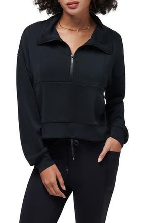 Travis Mathew Skyloft Half Zip Top in Black at Nordstrom Rack, Size X-Large