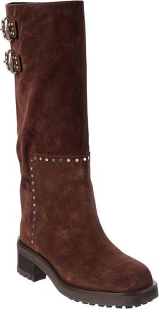 Jimmy Choo London Brooklyn 90 Suede Long Boot