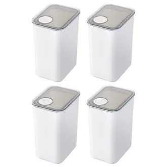 iDesign Large Canister with Removable Pour Cap - Set of 4 - White at Nordstrom