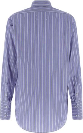 Maison Margiela Womens Blue Cotton Blouse