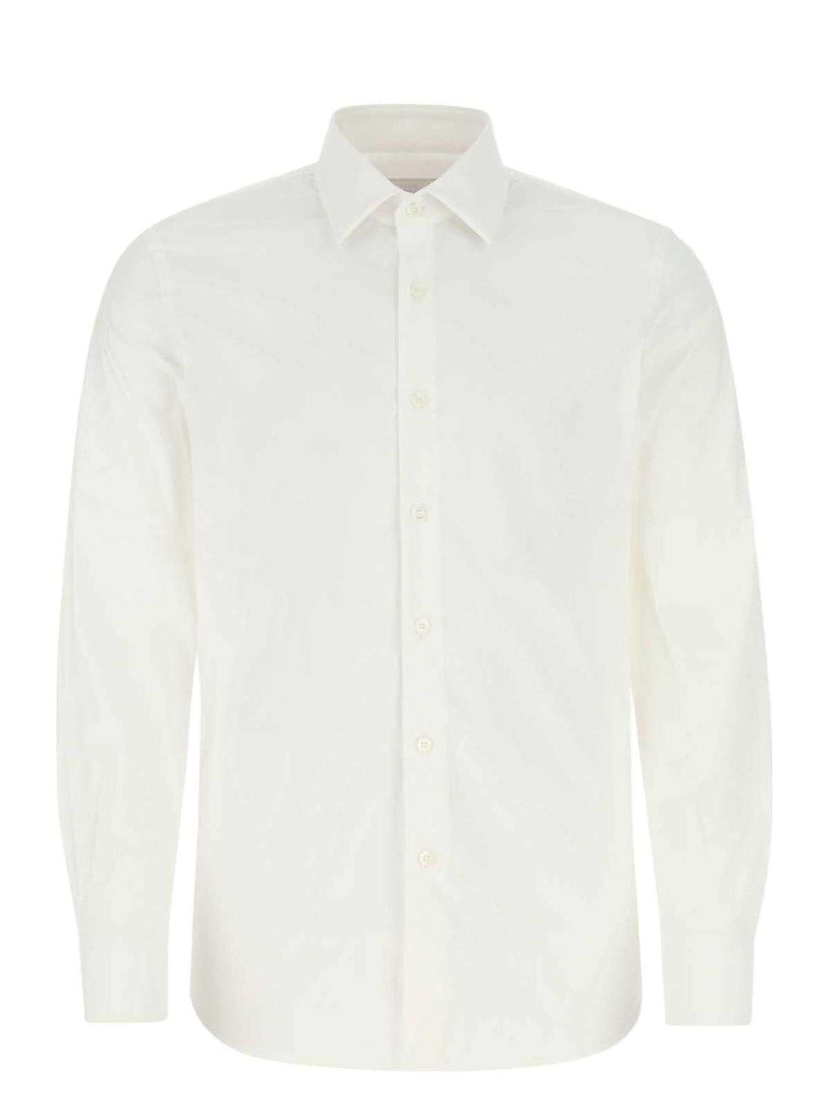◇PRENDA◇ PRDA BIG PATCH RAGLAN LONG SLEEVE WHITE Long White Shirt with Patch Design — AGoodFun (fka JNBY USA)