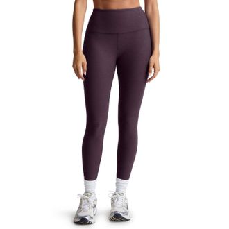 Beyond Yoga Womens Spacedye Caught in the Midi High-Waisted 7/8 Leggings Purple XS