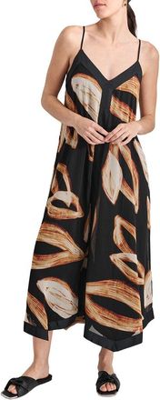 DKNY Dkny V-Neck Print Top