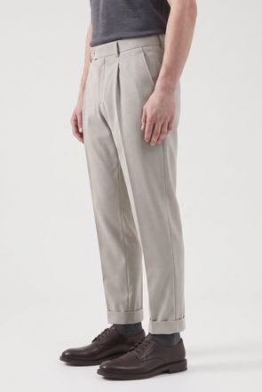 Brunello Cucinelli Slim-Tapered Cotton Trousers