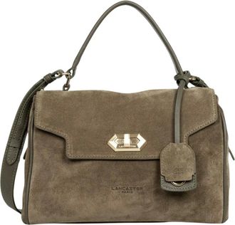 Lancaster Suede Grace Handtas - Dames - Tassen - Groen - Maat: ONE Size Su&egrave;de