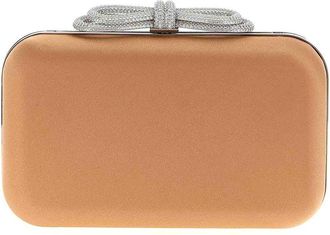 Mach & Mach Double Bow Satin Clutch