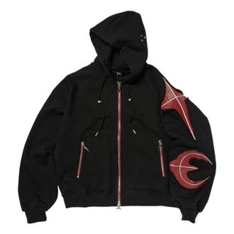 Thug Club New Rock Zip-Up Hoodie Black TC26SS0501