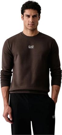 Emporio Armani Blm 0A8 Crew Sweatshirt - Heren - Sweatshirts - Bruin - S - Katoen - Hoodies & sweatvesten