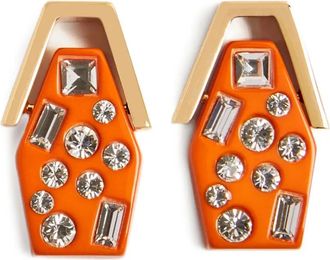 La DoubleJ Orecchini Swinging Portal - Arancione