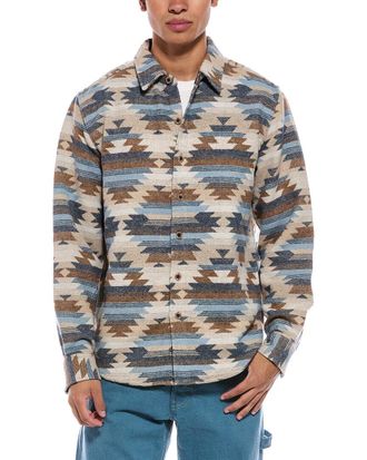 Weatherproof Vintage Weatherproof Vintage Unlined Southwest Wool-Blend Shirt Jacket