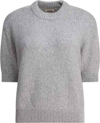 Khaite Trui met ronde hals - Dames - Cashmere truien - Grijs - L - Kasjmier - Truien & Vesten
